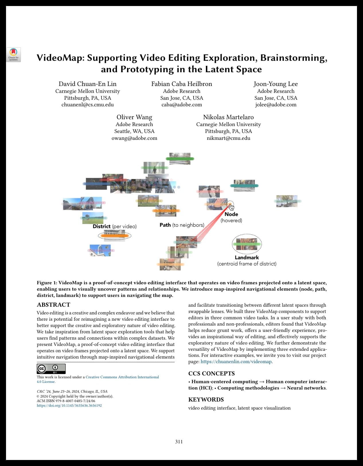 VideoMap: Video Editing in Latent Space