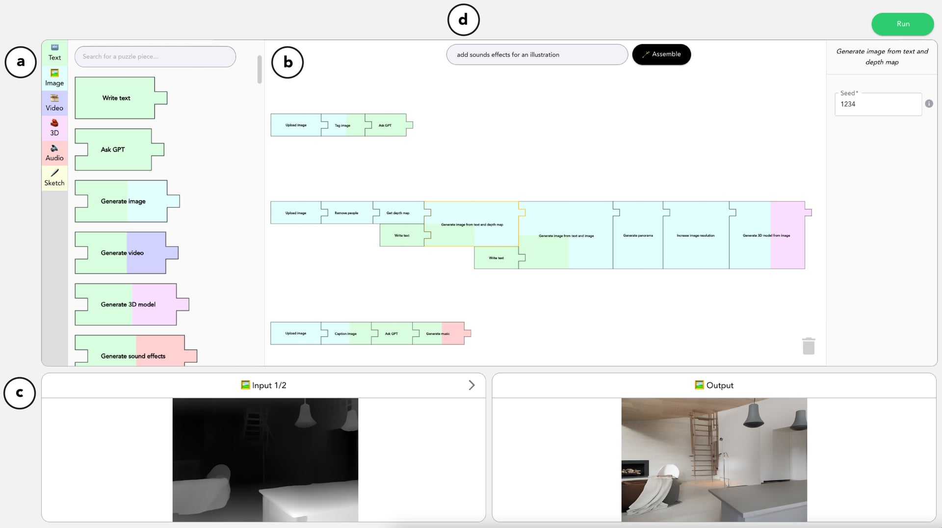 Jigsaw interface